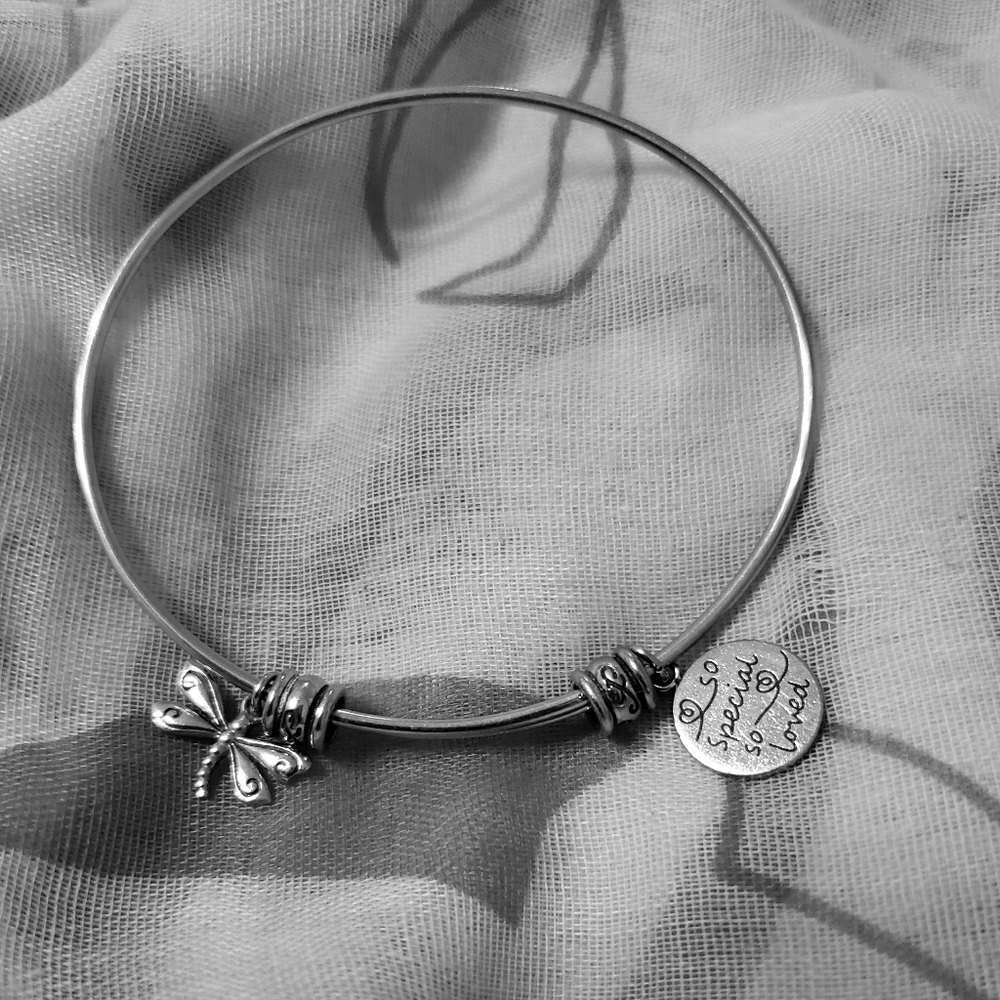 Dragonfly slide bracelet